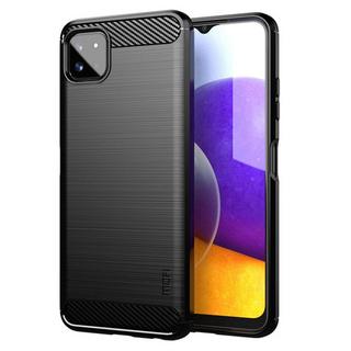 Cover-Discount  Galaxy A22 5G - Metal Look Carbone Coque 