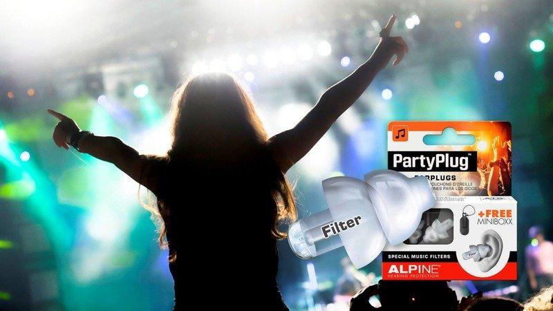 ALPINE  Partyplug, Gehörschutzstöpsel, mit Euroloch 