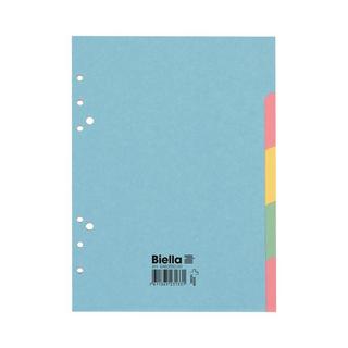 Biella  Karton-Register A5, Teilung 1-5 - x 20 