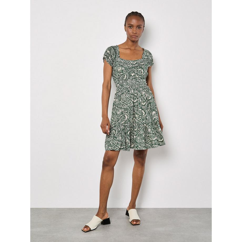 APRICOT Paisley Milchmädchen Minikleid  