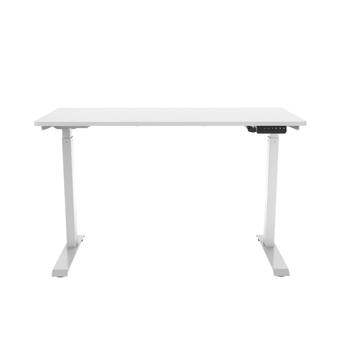 Contini Tisch höhenverstellbar weiss Tischplatte 1.2x 0.6 m, Gestell weiss  