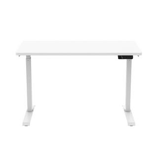 Contini Table de bureau réglable en hauteur 1.2x 0.6m blanc  