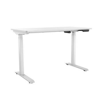 Table de bureau réglable en hauteur 1.2x 0.6m blanc