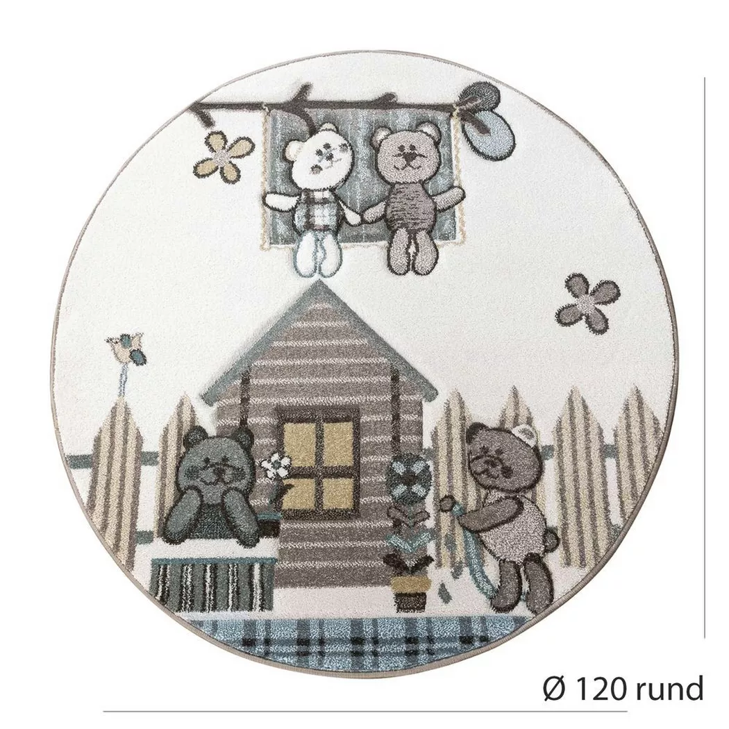 Paco Home - Kinderteppich Bären Design töne, 140x200 cm