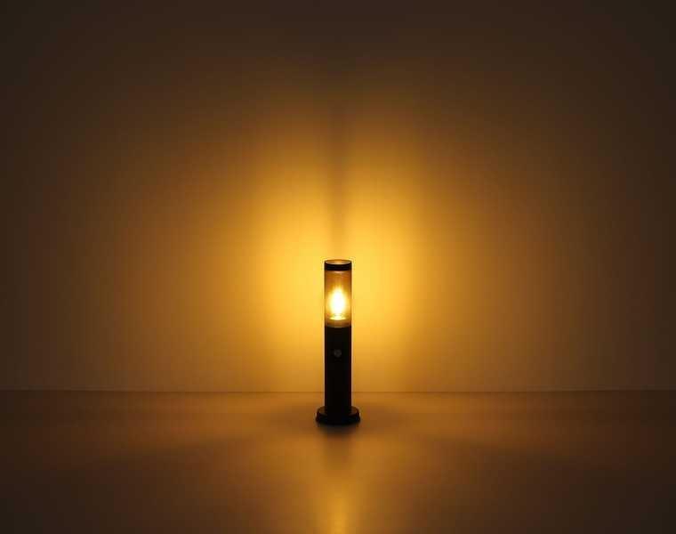 mutoni Lampada da esterno Boston acciaio inox 13x13x80  