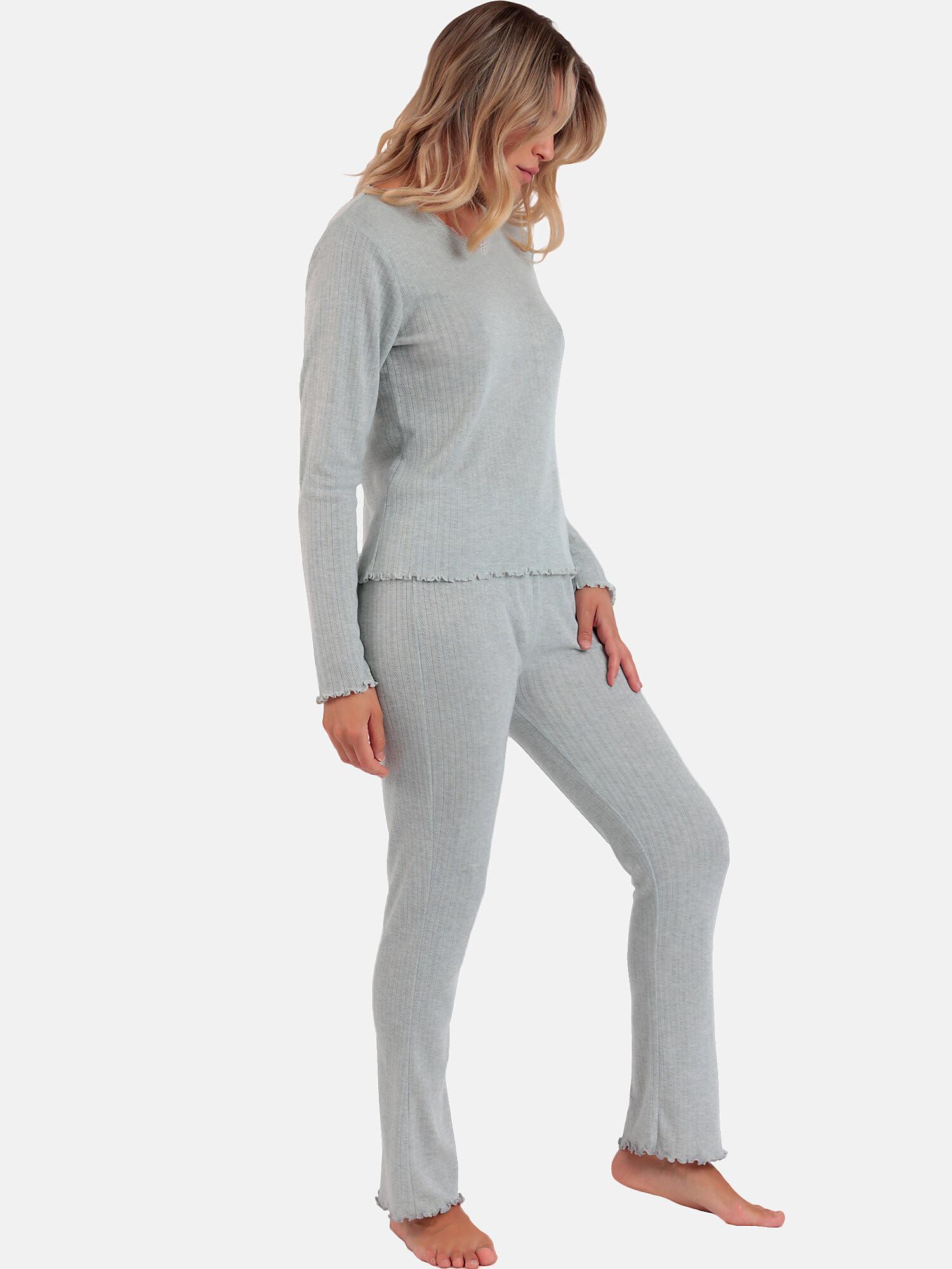 Admas  Pyjama pantalon top manches longues Soft Canale 