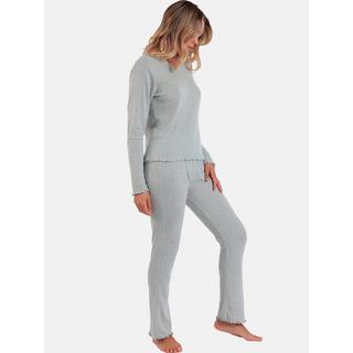 Admas  Soft Pigiama pantaloni top maniche lunghe Canale 