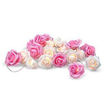 Boucle lumineuse romantique - roses - 20 lumières LED