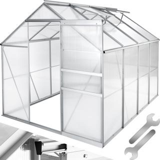 Tectake  Serre de jardin en aluminium 