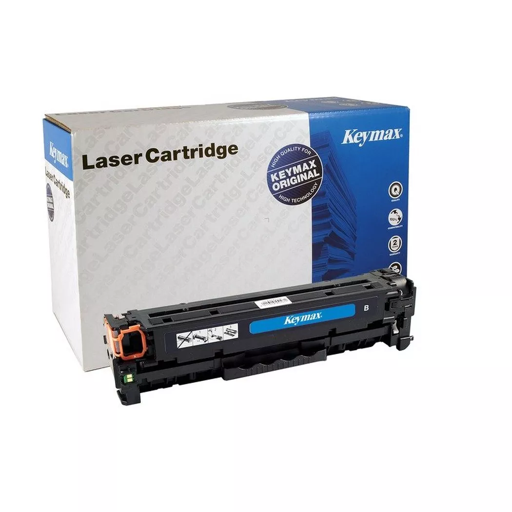 Keymax – RMC-Toner-Modul schwarz CC530AKEY zu HP CLJ CP2025 3500 Seiten, One Size