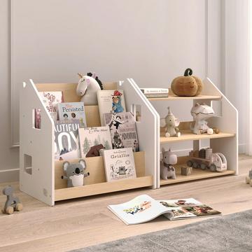 Ensemble étagère à livres et jouets Montessori®