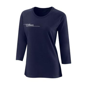 Team II 3/4 Tech T-shirt femmes bleu foncé