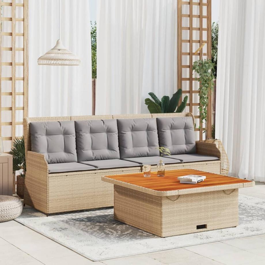 VidaXL set salotti da giardino Polirattan  