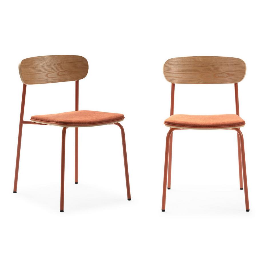 Calicosy Lot de 2 chaises ADRIANA  