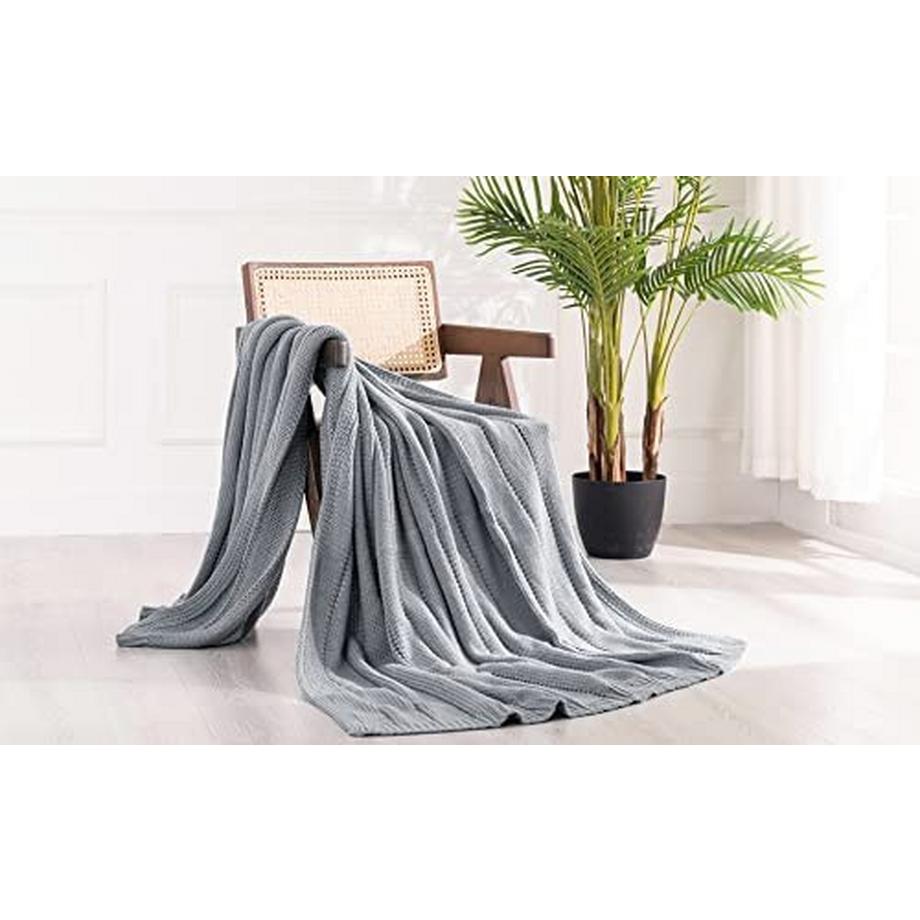 Alopini Couverture Tricotée Douce Chaude Tricot Grossier  