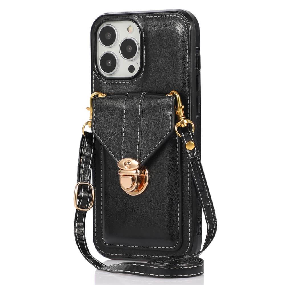 Cover-Discount  iPhone 15 Pro - Coque de protection avec pochette noir 