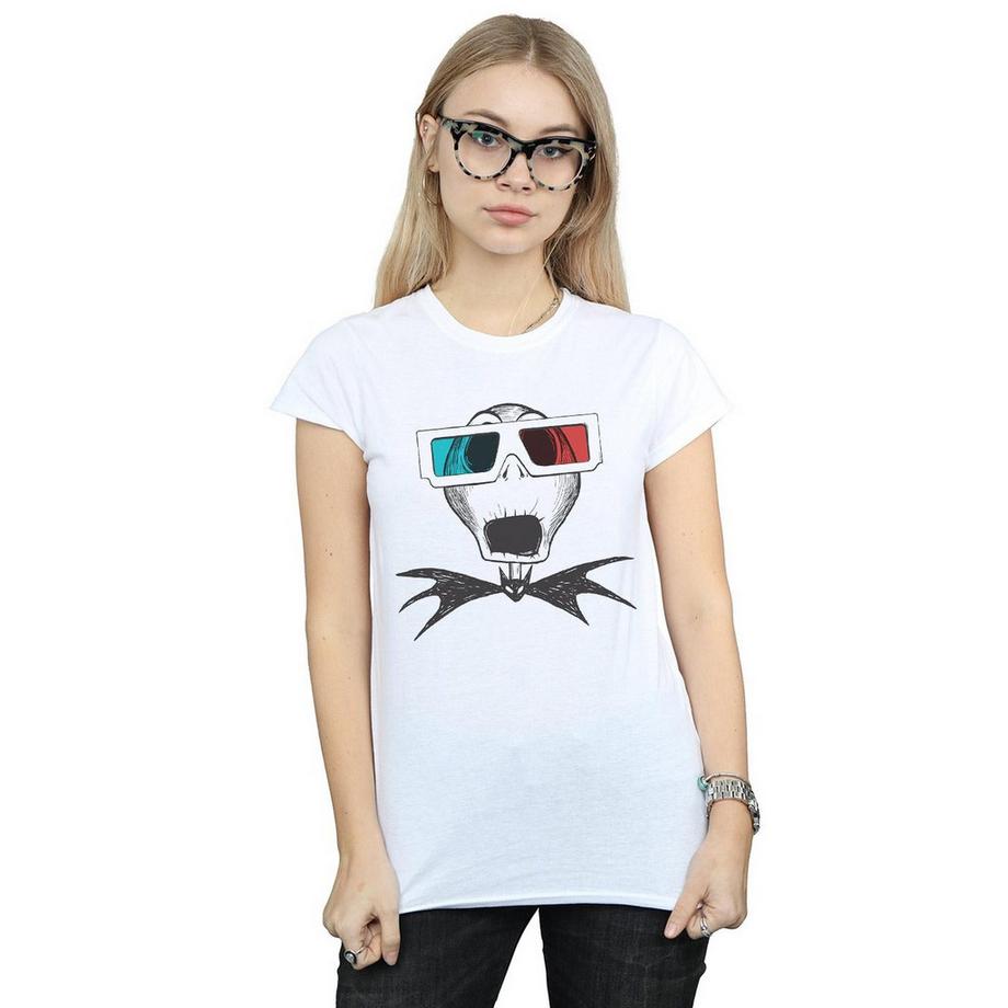 Disney Nightmare Before Christmas Jack Skellington Occhiali 3D T-Shirt  
