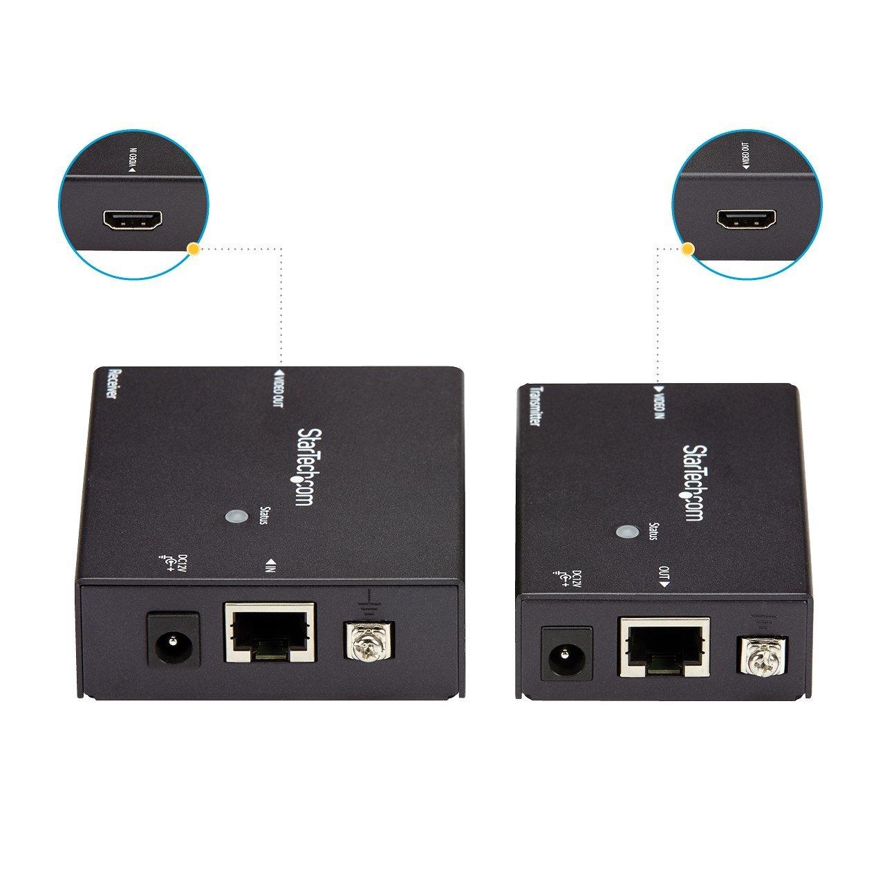 STARTECH.COM  StarTech.com Extender HDMI HDBaseT su CAT5e - Alimentazione via cavo - Ultra HD 4K 