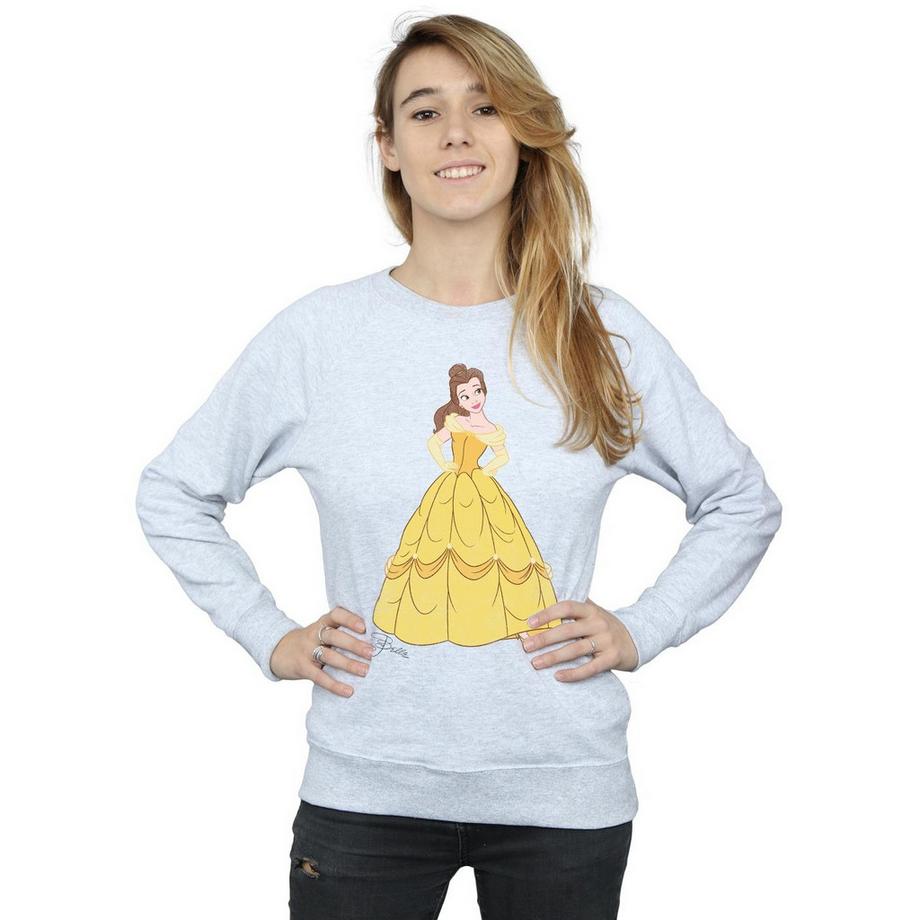 Disney PRINCESS Disney Beauty and the Beast Belle Felpa Stampata  