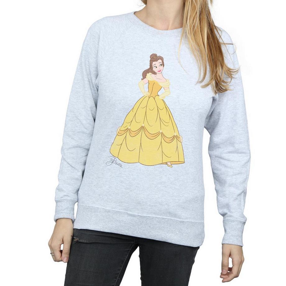 Disney PRINCESS Disney Beauty and the Beast Belle Felpa Stampata  