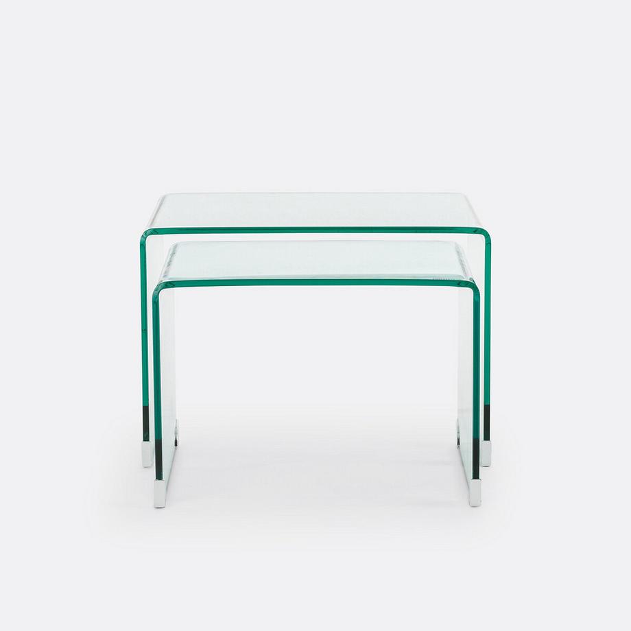 La Redoute Intérieurs Ausziehbare Couchtische aus gehärtetem Glas  