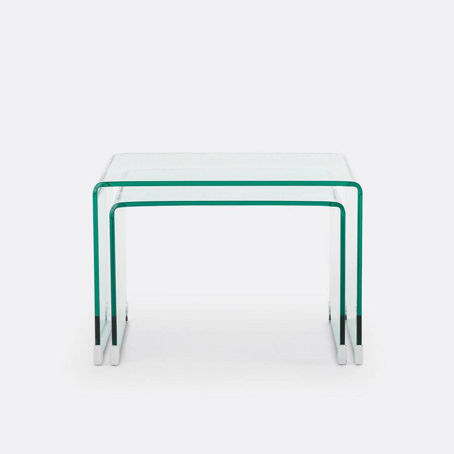 La Redoute Intérieurs Ausziehbare Couchtische aus gehärtetem Glas  
