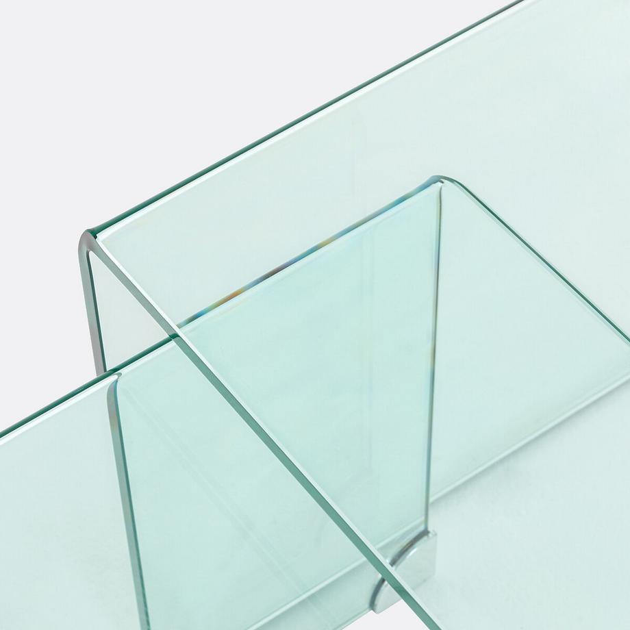 La Redoute Intérieurs Ausziehbare Couchtische aus gehärtetem Glas  