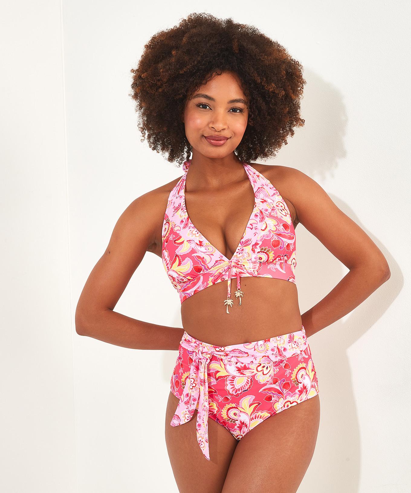 Joe Browns  Halfter-Bikinioberteil mit recyceltem Paisley-Blumenmuster 