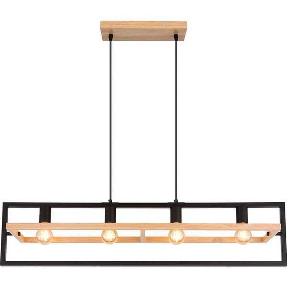 mutoni Hängeleuchte Erica Holz dunkel 4xE27  