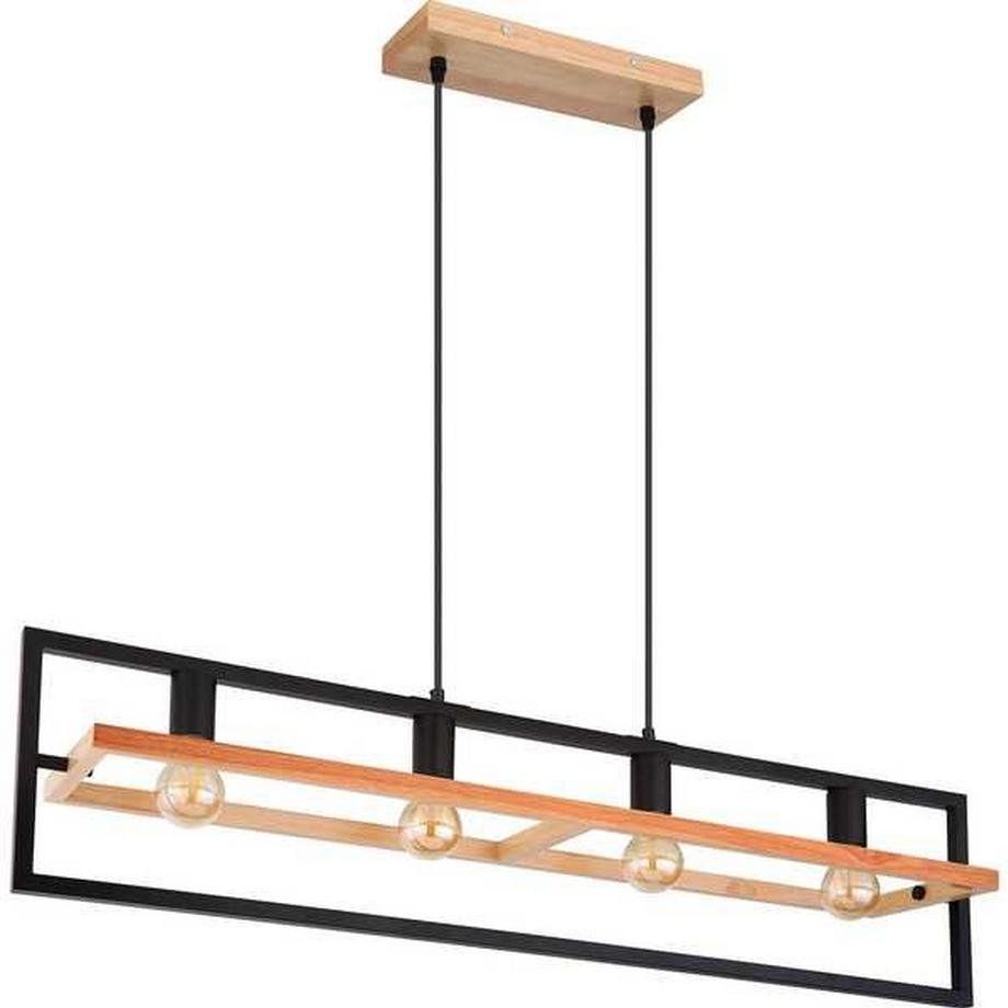 mutoni Hängeleuchte Erica Holz dunkel 4xE27  