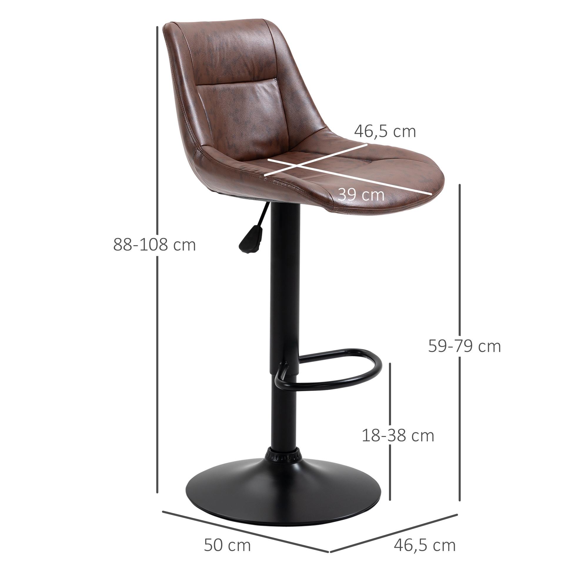 HOMCOM tabouret de bar  