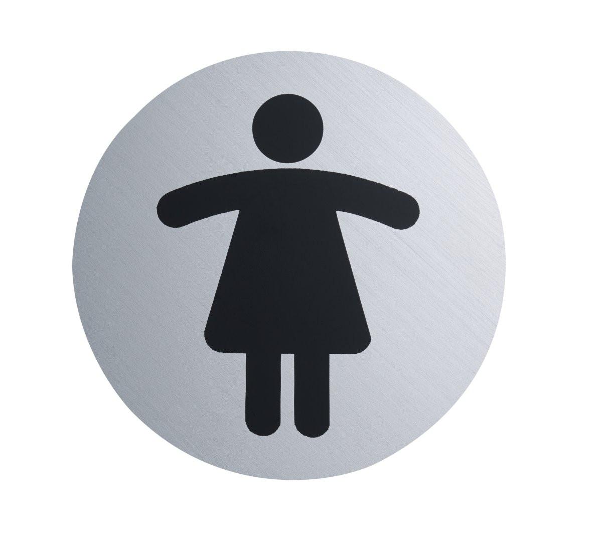 diaqua Plaquette porte femme mat brossé  