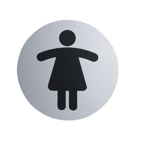 diaqua Plaquette porte femme mat brossé  