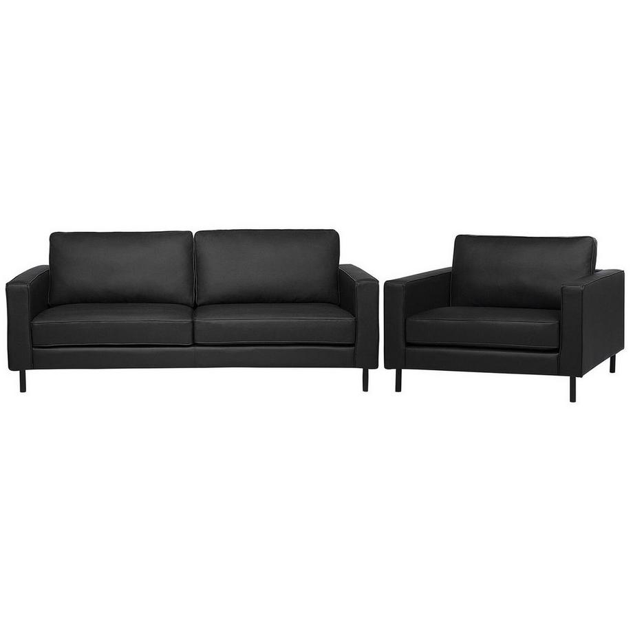 Wohnzimmer Set aus Echtleder  SAVALEN
