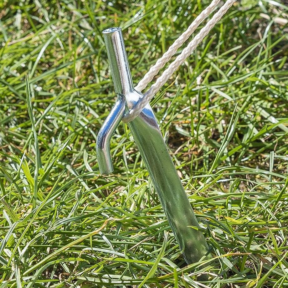 Pricenet  Piquet de tente 25cm en métal avec crochet 