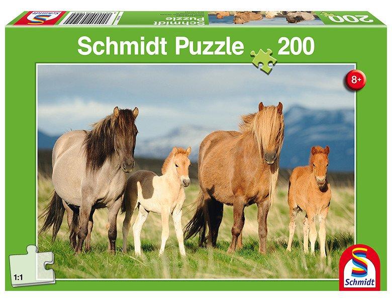 Schmidt  Puzzle Pferdefamilie (200Teile) 