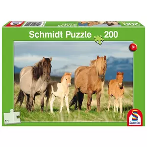 Puzzle Pferdefamilie (200Teile)
