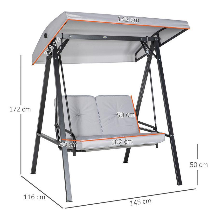 Outsunny Hollywoodschaukel  