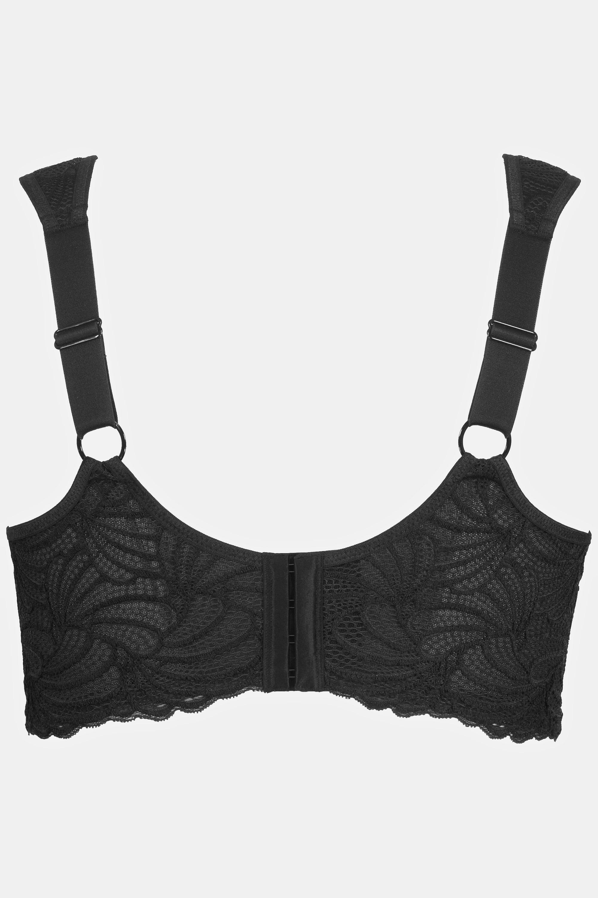 Ulla Popken  Bralette di pizzo senza ferretto con coppa B-F 