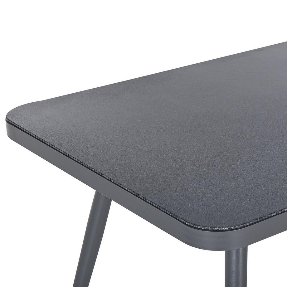 Beliani Gartentisch aus Aluminium  LIPARI  