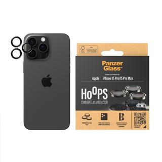 PanzerGlass  ® Hoops® Kameraschutz iPhone 15 Pro | 15 Pro Max | Schwarzes Metall 