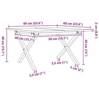 VidaXL Couchtisch kiefernholz  