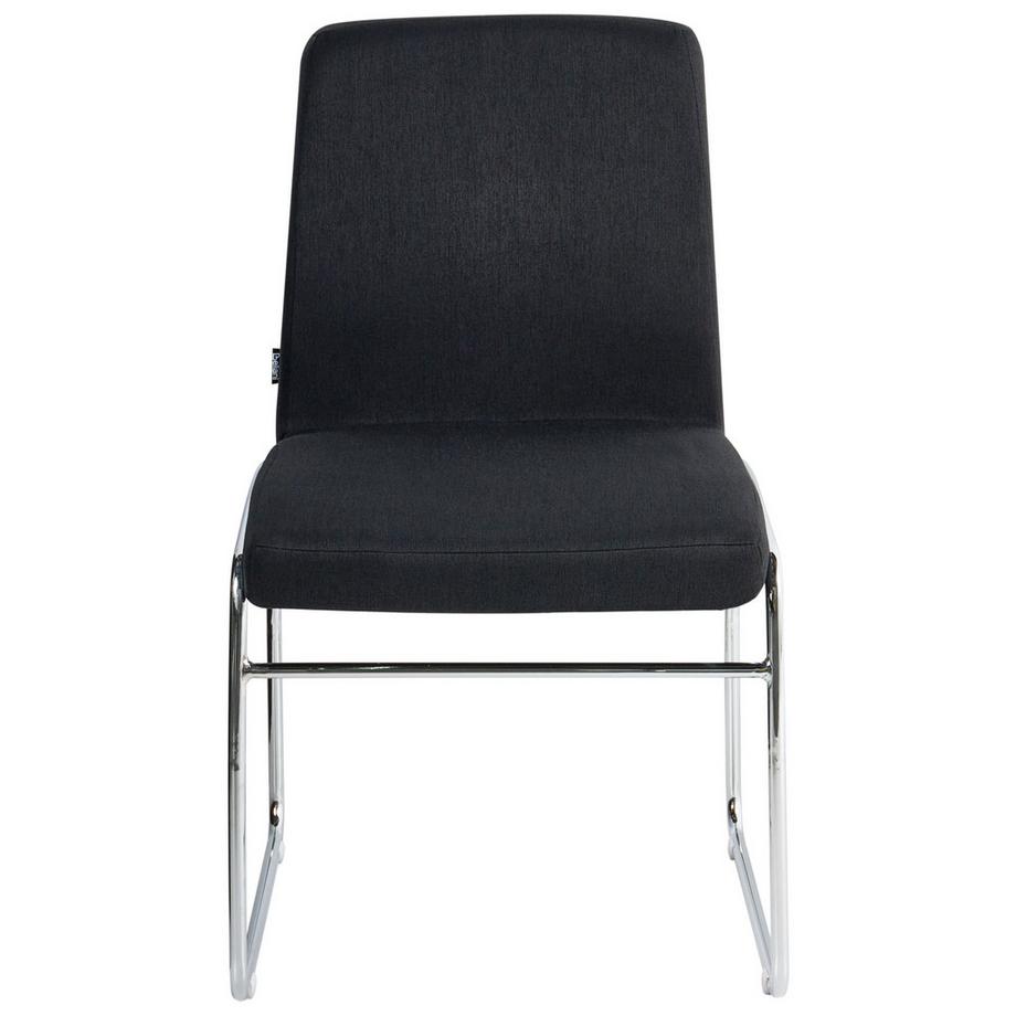 Beliani Esszimmerstuhl 2er Set aus Stoff  LECCO  