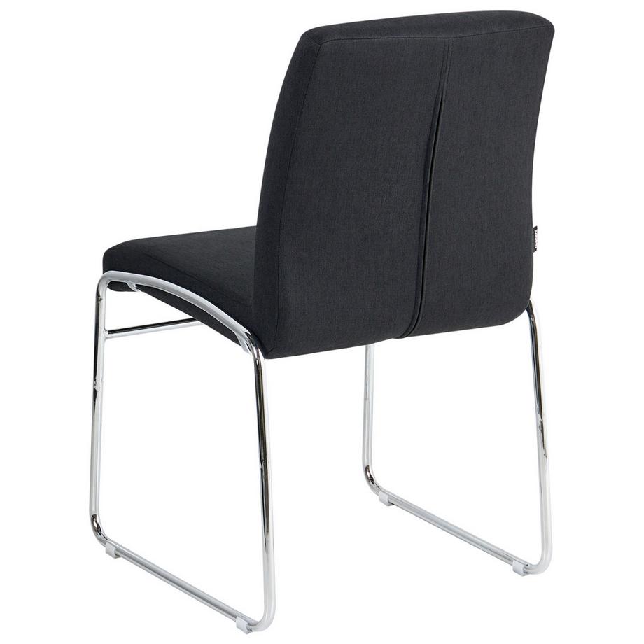 Beliani Esszimmerstuhl 2er Set aus Stoff  LECCO  