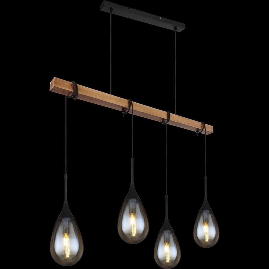 mutoni Hängeleuchte Päron Metall  4xE14  