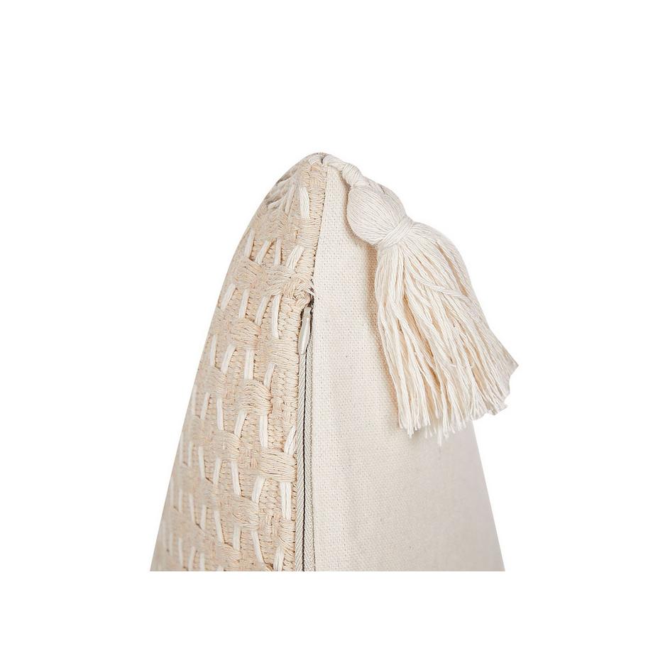 Beliani Dekokissen 2er Set aus Polyester Boho HAKONE  