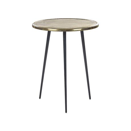 Beliani Table d'appoint en Aluminium Rétro TELFER  