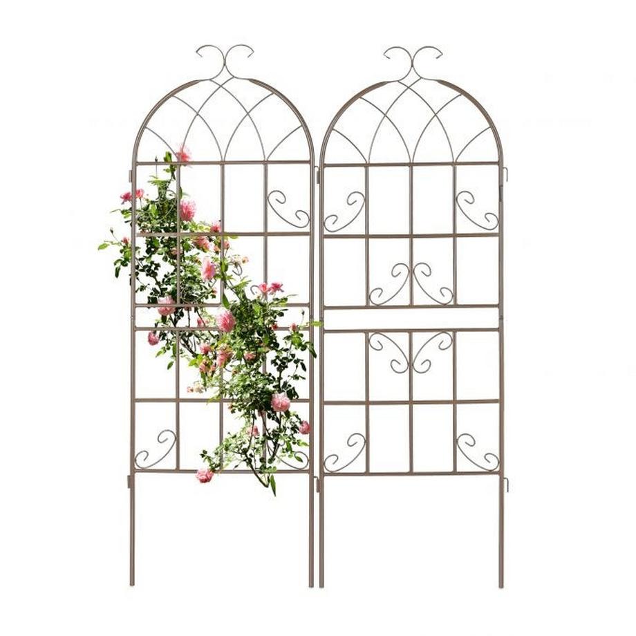 Traliccio 150 cm set di 2 marrone