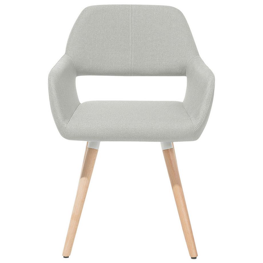 Beliani Esszimmerstuhl 2er Set aus Stoff Retro CHICAGO  