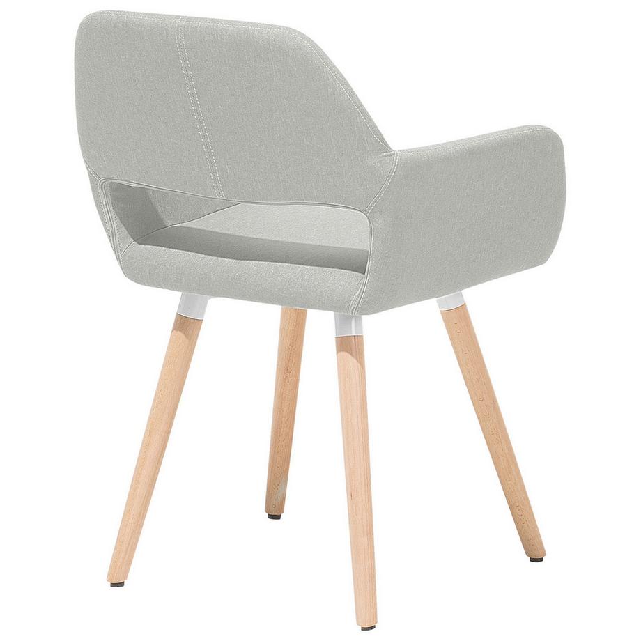 Beliani Esszimmerstuhl 2er Set aus Stoff Retro CHICAGO  